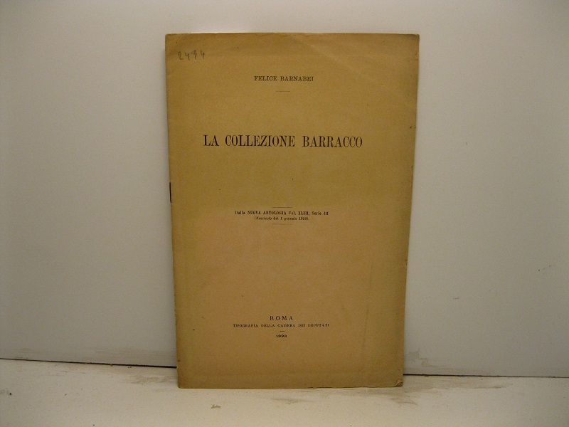 La collezione Barracco. Dalla Nuova Antologia, vol. XLIII, serie III (fasc. del 1 gennaio 1893)